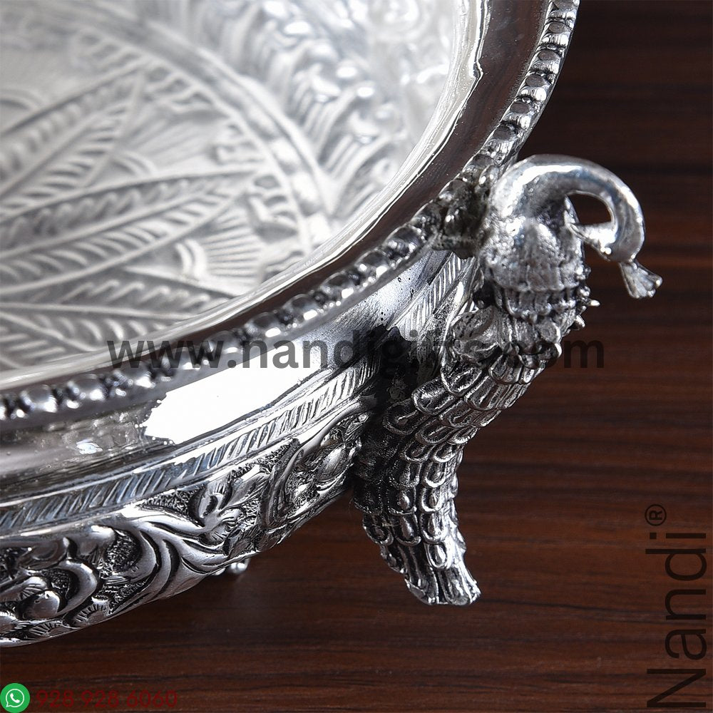 Antiq German Silver Urli Peacock 7