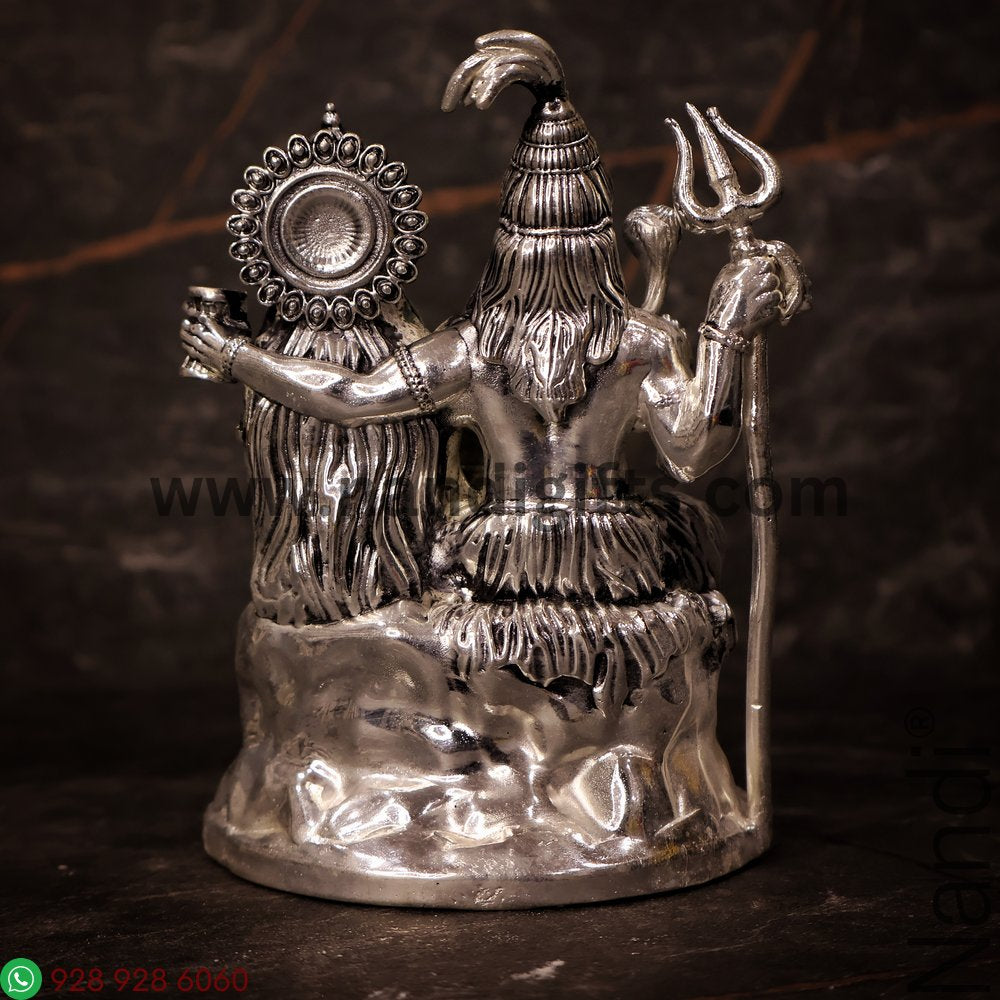 Antiq German Silver Shiv Parivar 4.5