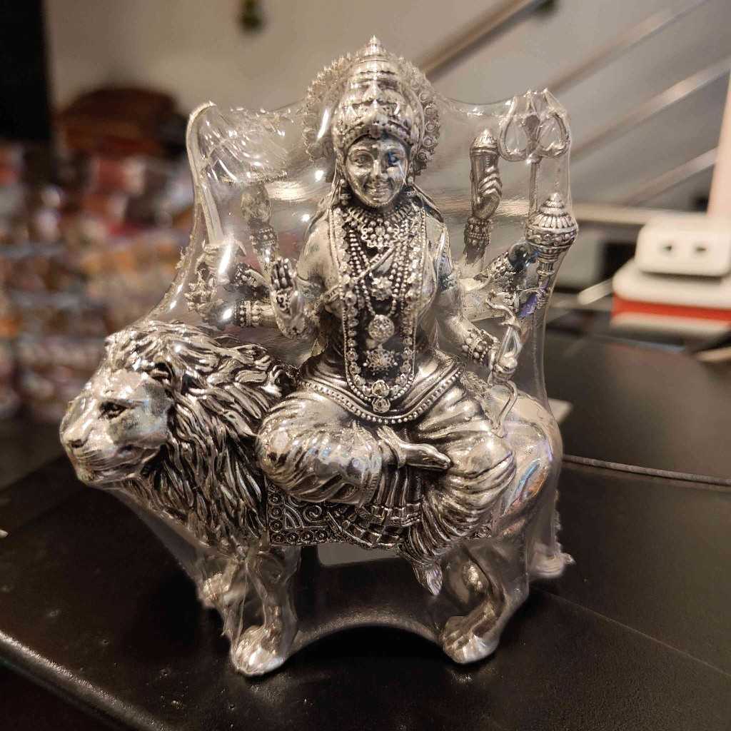 Antiq German Silver Maa Durga 4.5