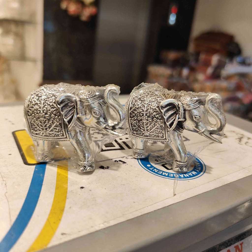 Antiq German Silver Elephants Rangeela 1.5