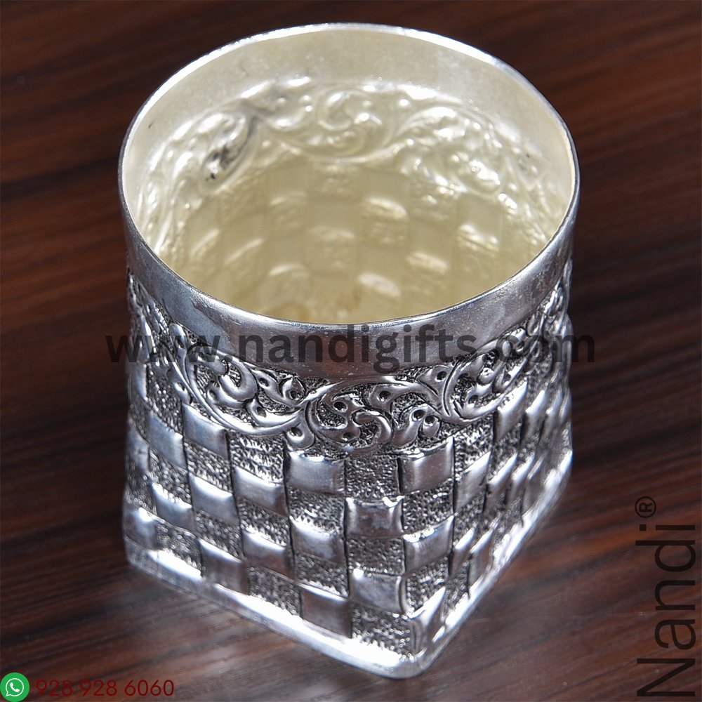 Antiq German Silver Lakshmi Kuncham 4