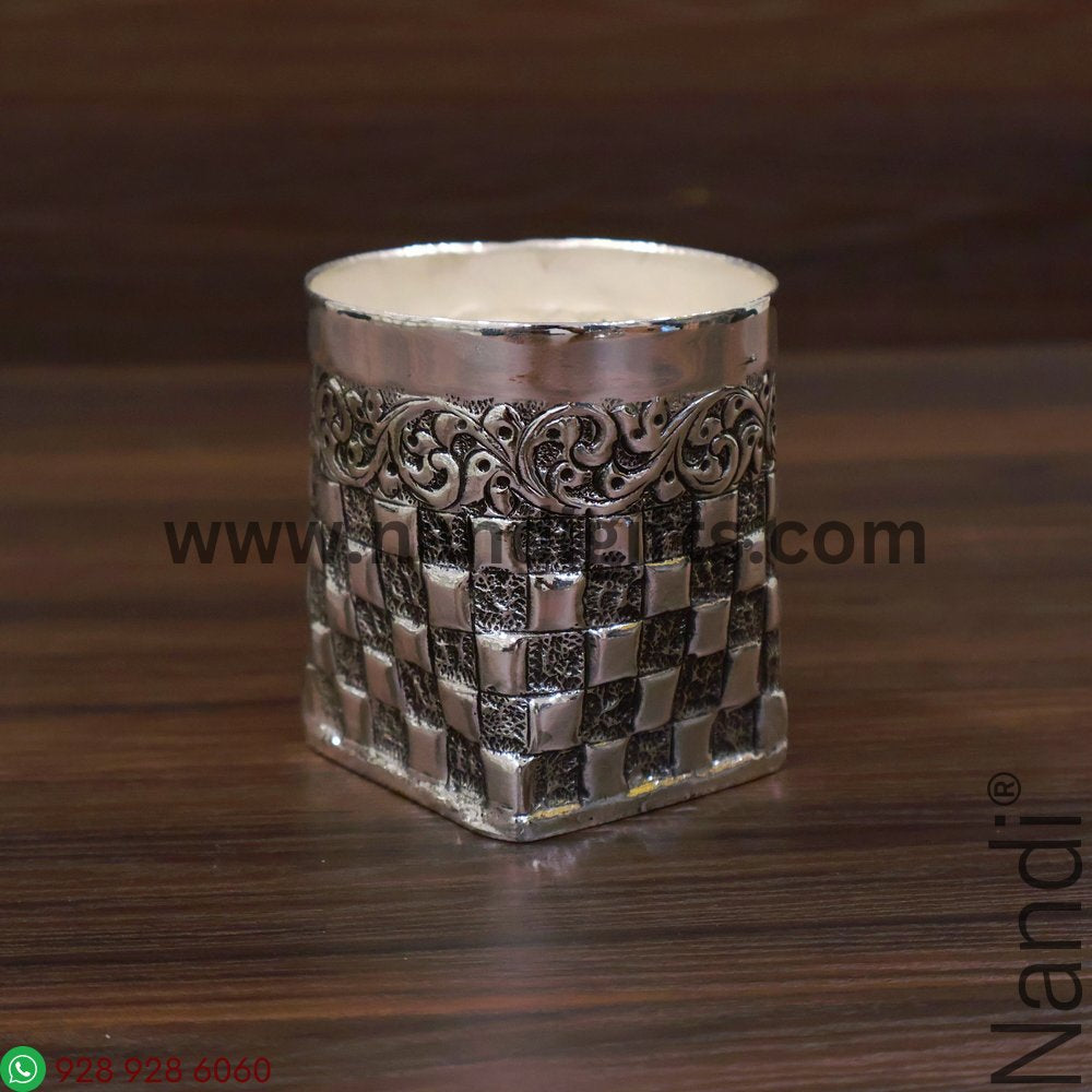 Antiq German Silver Lakshmi Kuncham 4