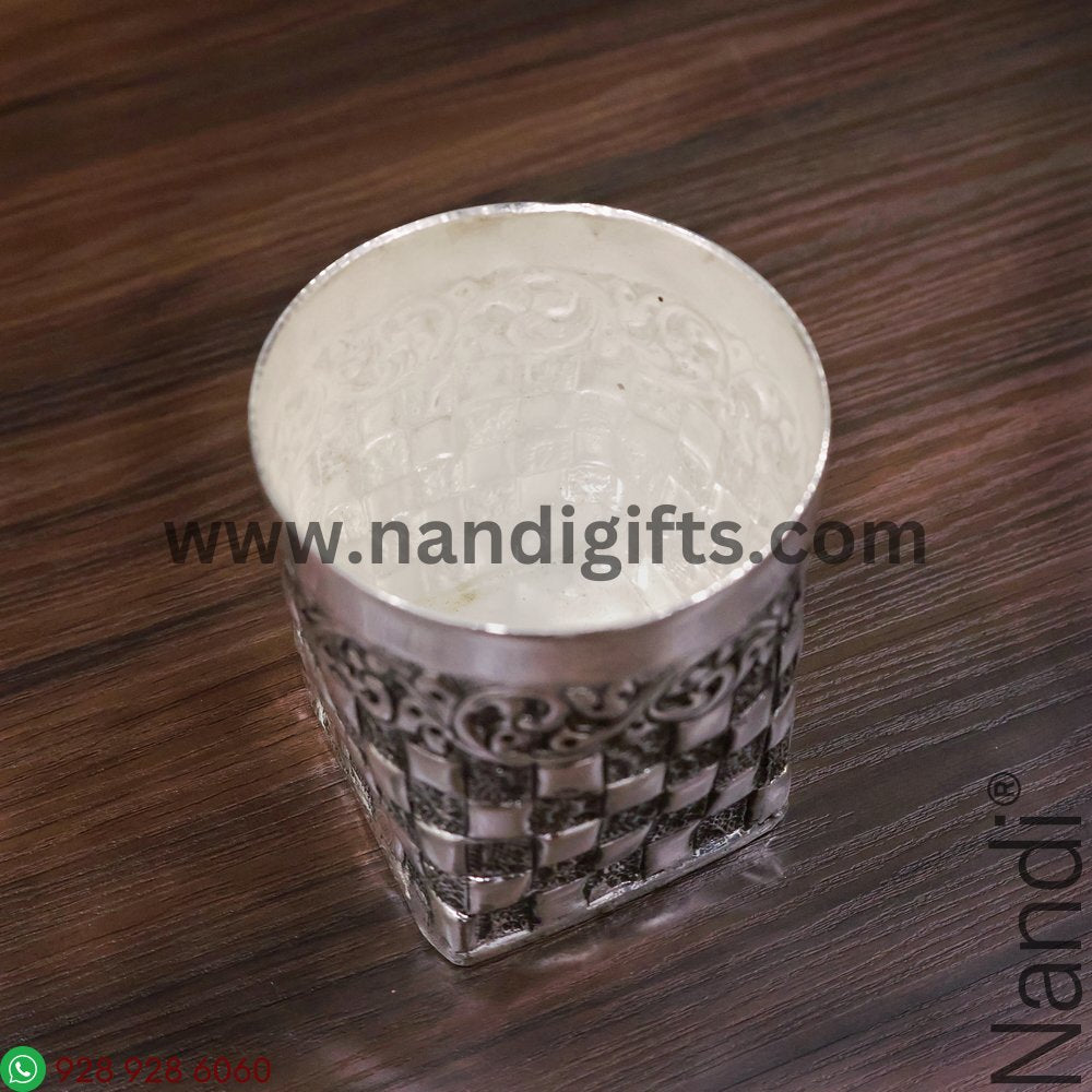 Antiq German Silver Lakshmi Kuncham 4