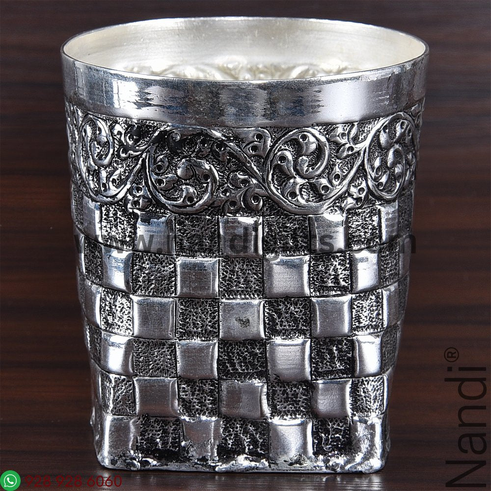 Antiq German Silver Lakshmi Kuncham 3