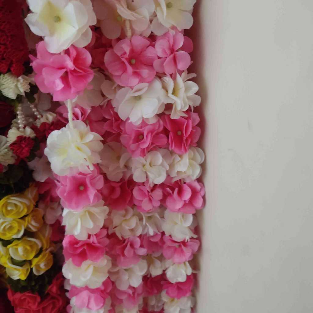 Resin Flower Length (Pink and White) Pair