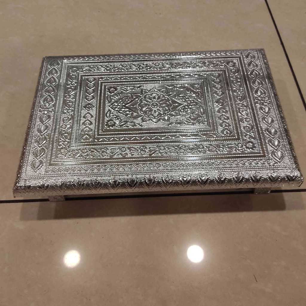 Pooja Peeta Silver 8X12