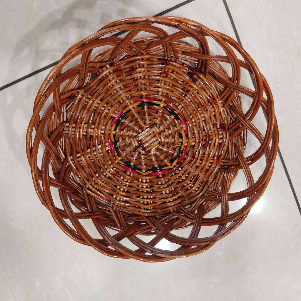 Cane Basket Round