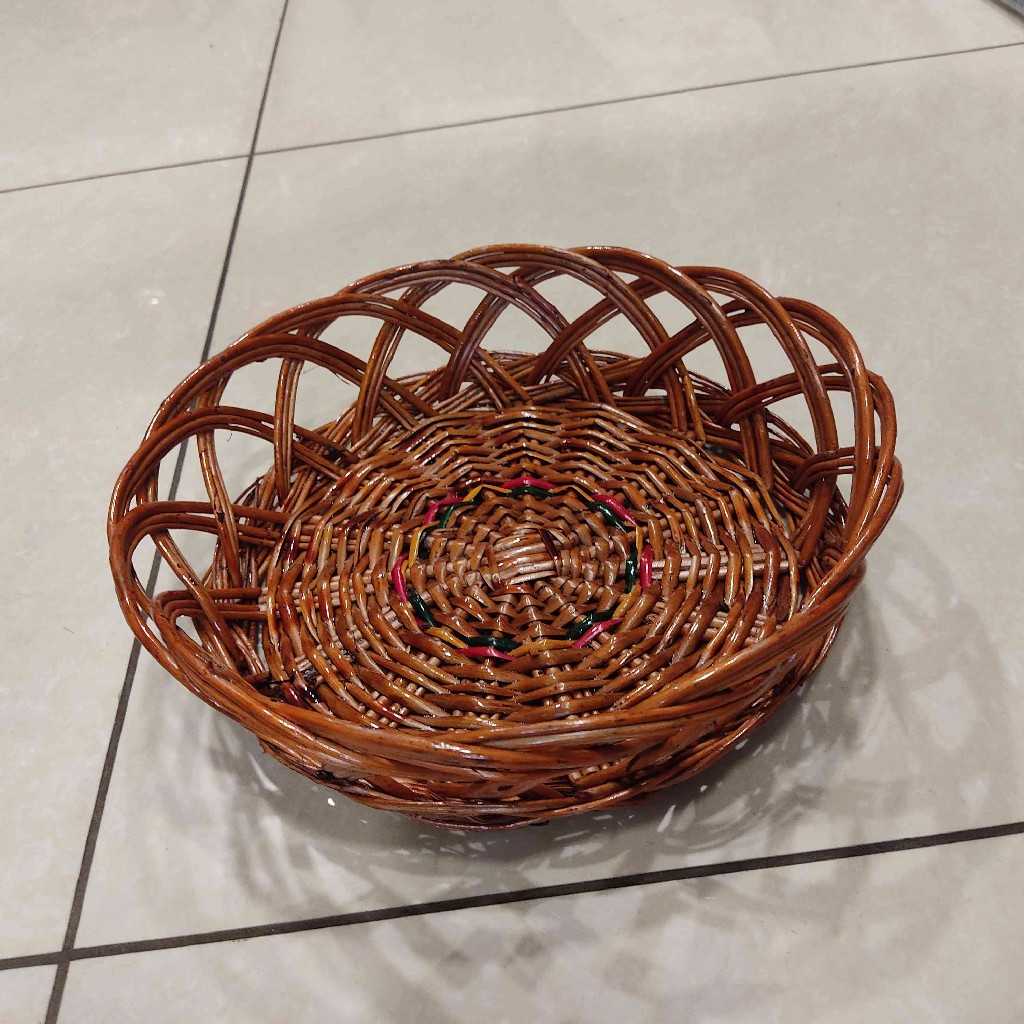 Cane Basket Round