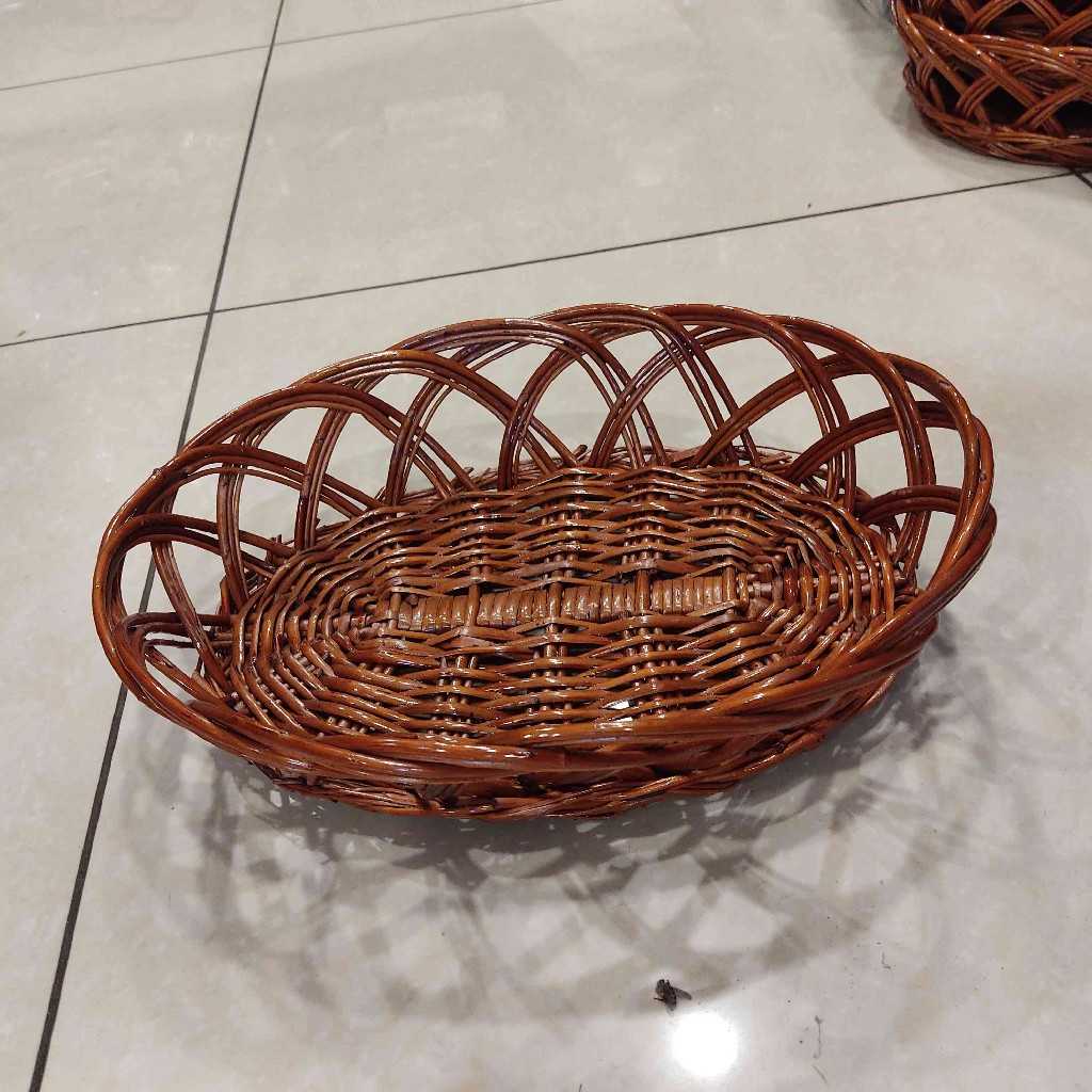 Cane Basket Oval Medium