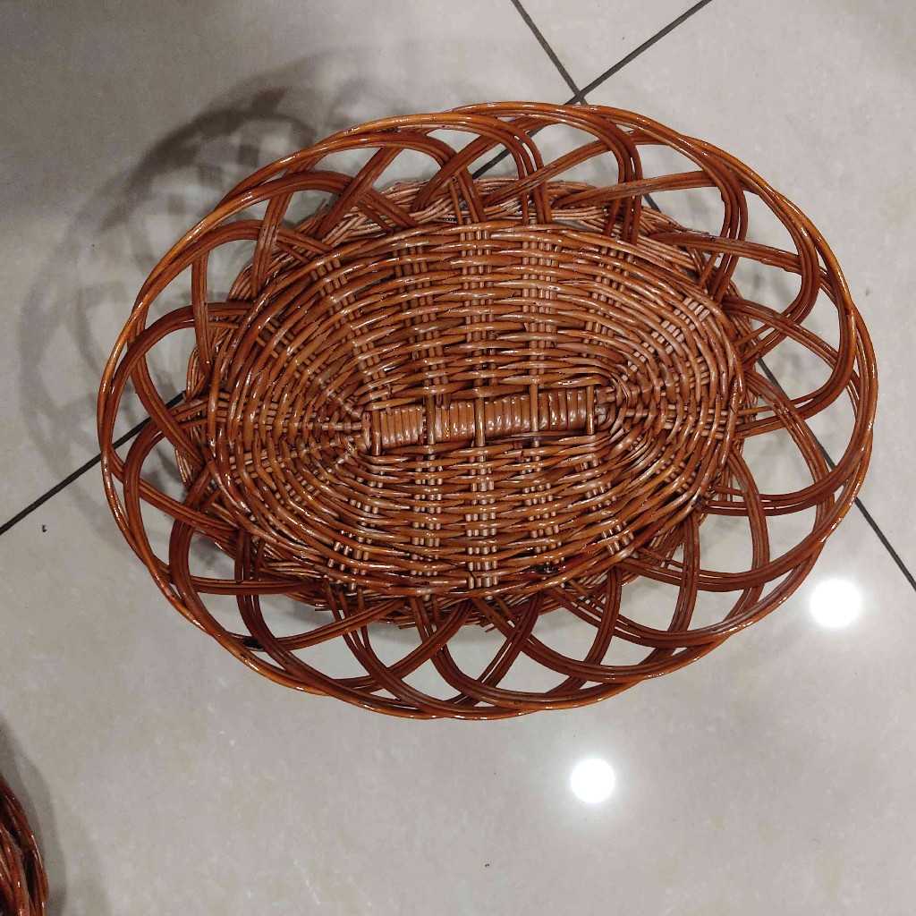 Cane Basket Oval Big
