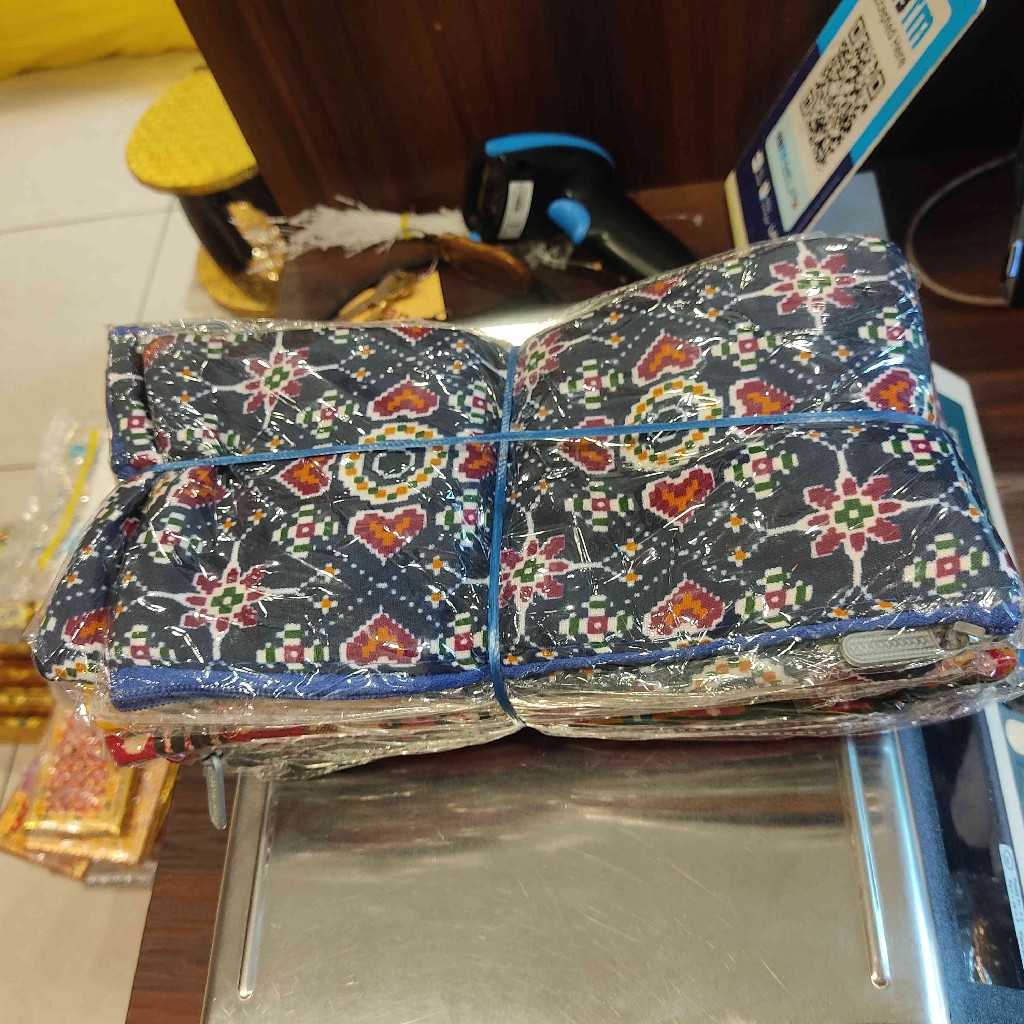 Patola And Ikkat Mix Print Purse