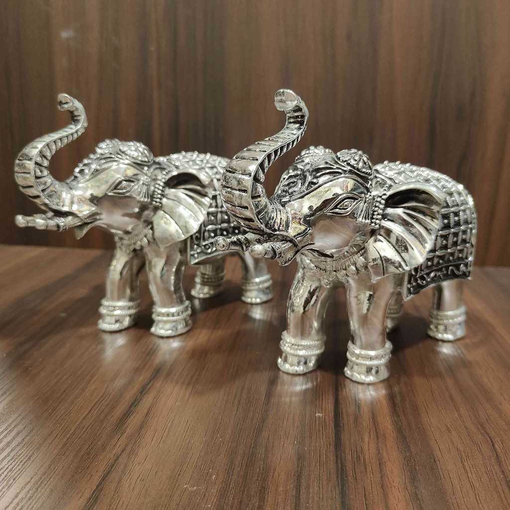 GS Antiq Elephant 5 Inch Pair