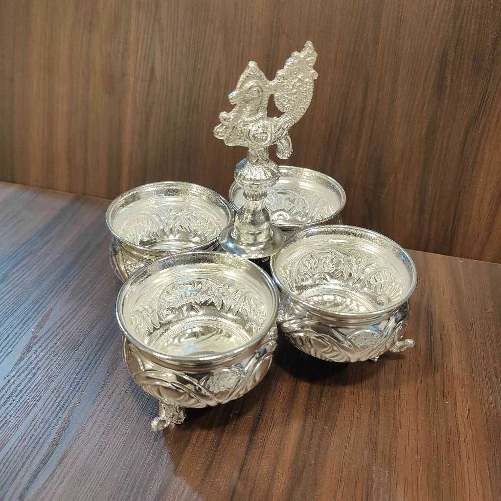 German Silver Panchwala 4Bowl Jumbo
