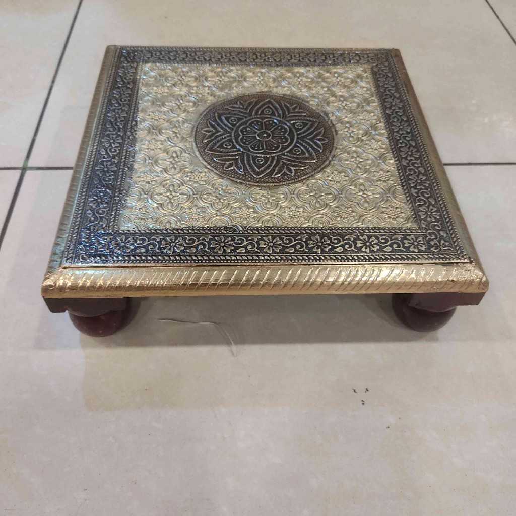Brass Stool Flat 15X15