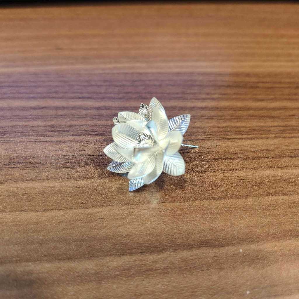 Silver Plated Lotus Flower
