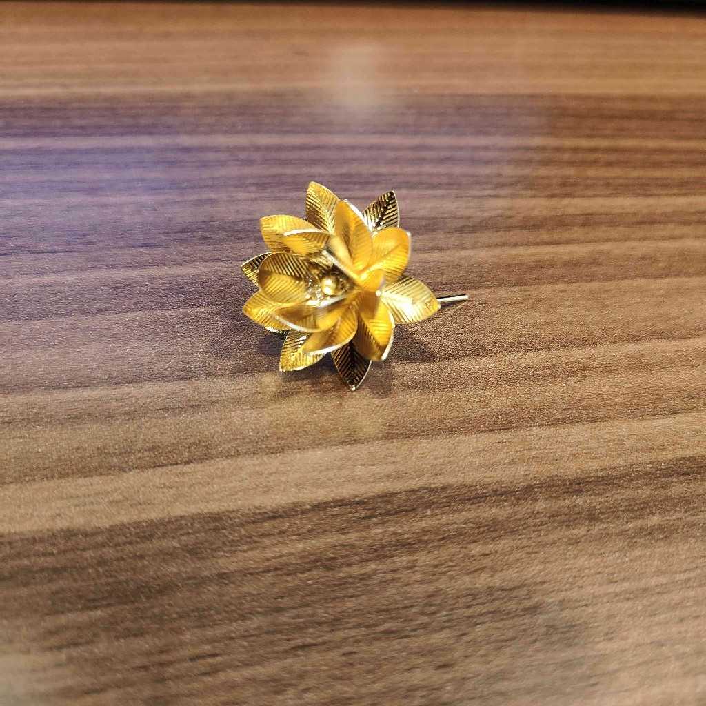 Gold Plated Lotus Flower