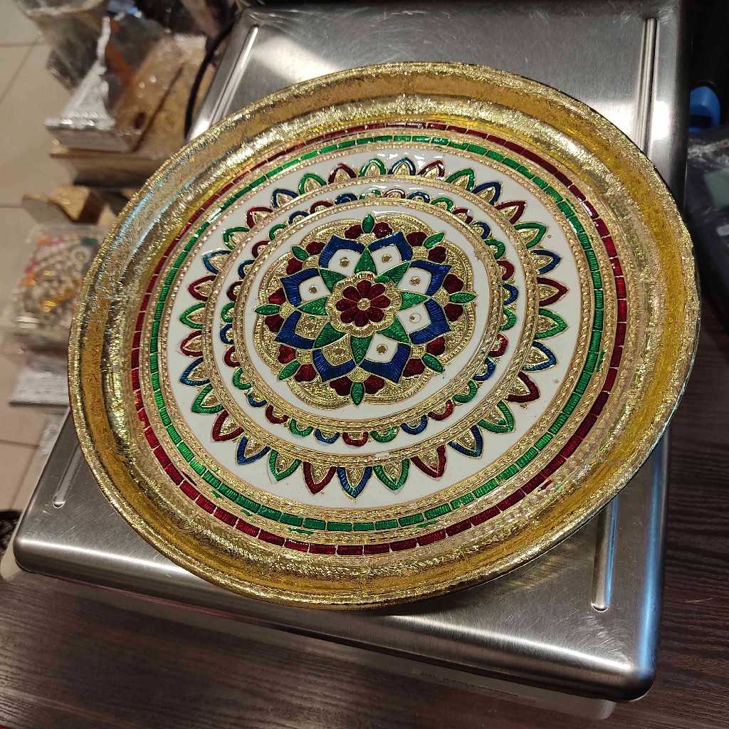 Minakari Pooja Thali No 9