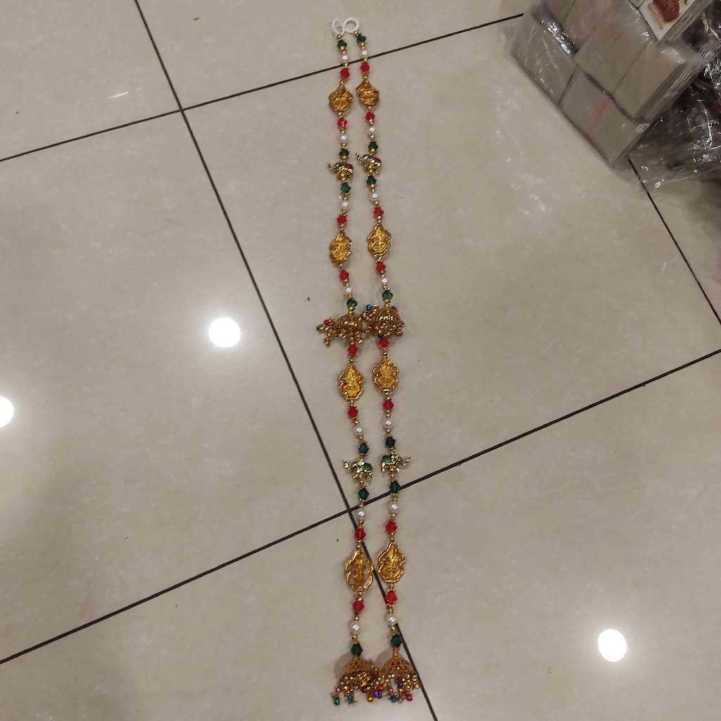 Multicolour Kalash Elephant Umbrella Door Side
