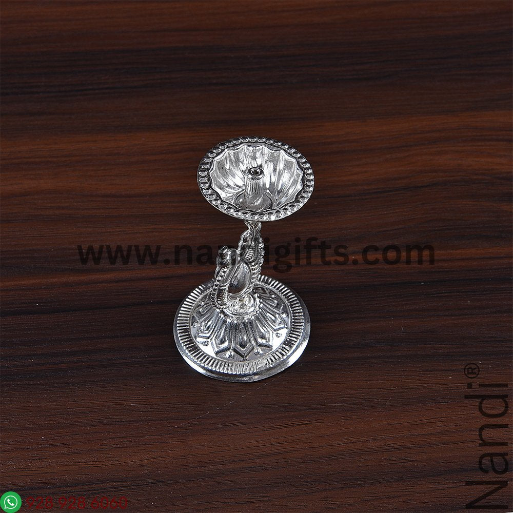 GS Peacock Diya With Stand