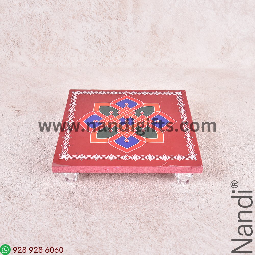 Printed Chowki 4x4 Assorted Prints