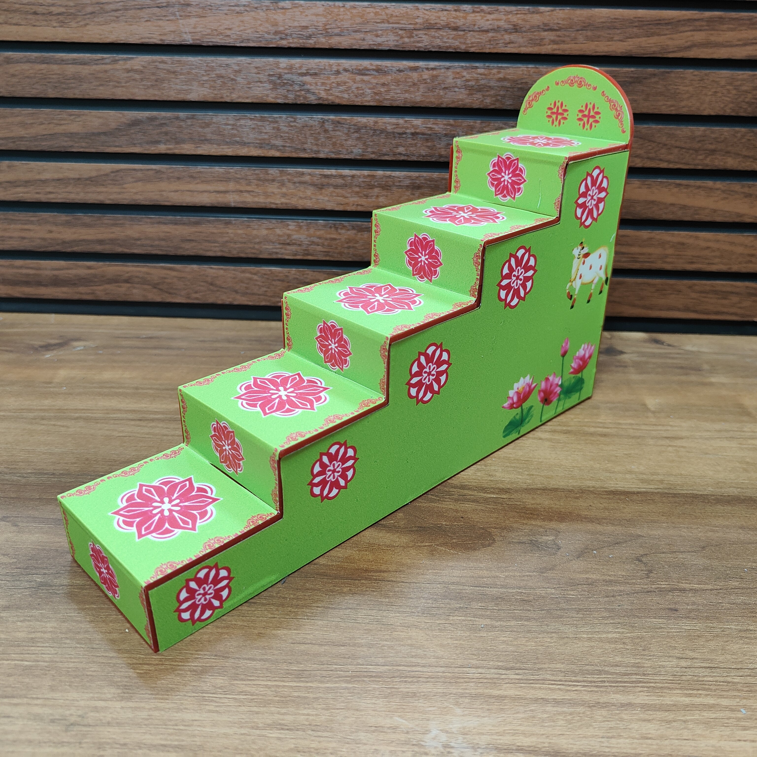Acrylic Steps Printed Green