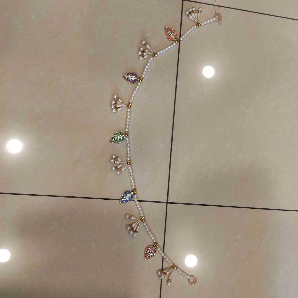 Beads Leaf Ganesh Toran