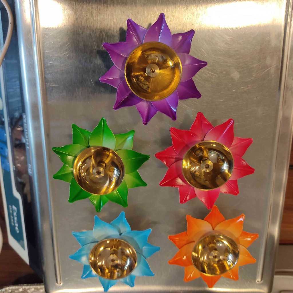 Lotus Diya Assorted Colours Mini