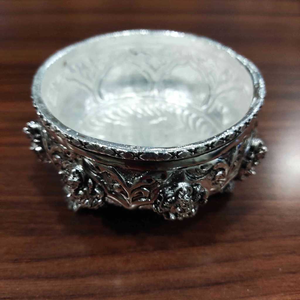 GS Antiq Ashtalakshmi Bowl With Stand Medium