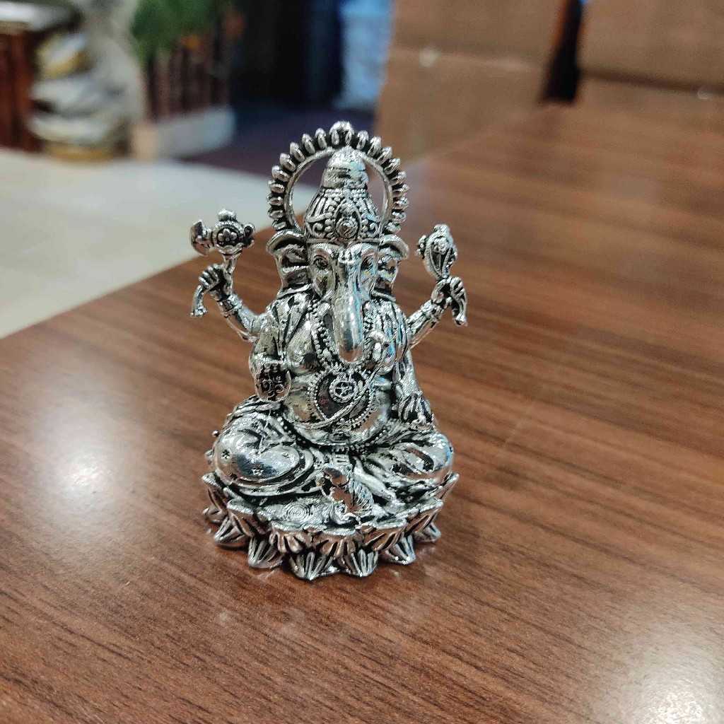 GS Antiq Lotus Ganesh Mini