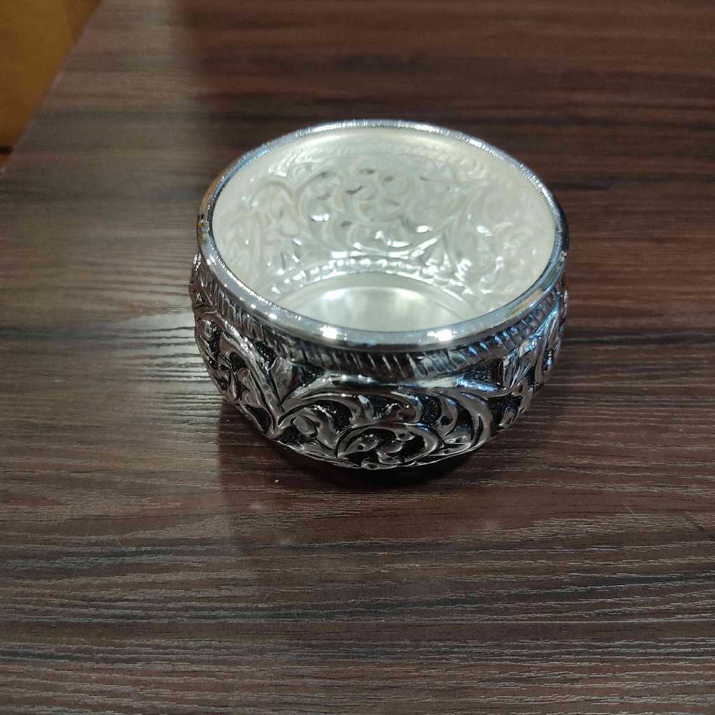 GS Antiq Floral Kumkum Bowl Medium