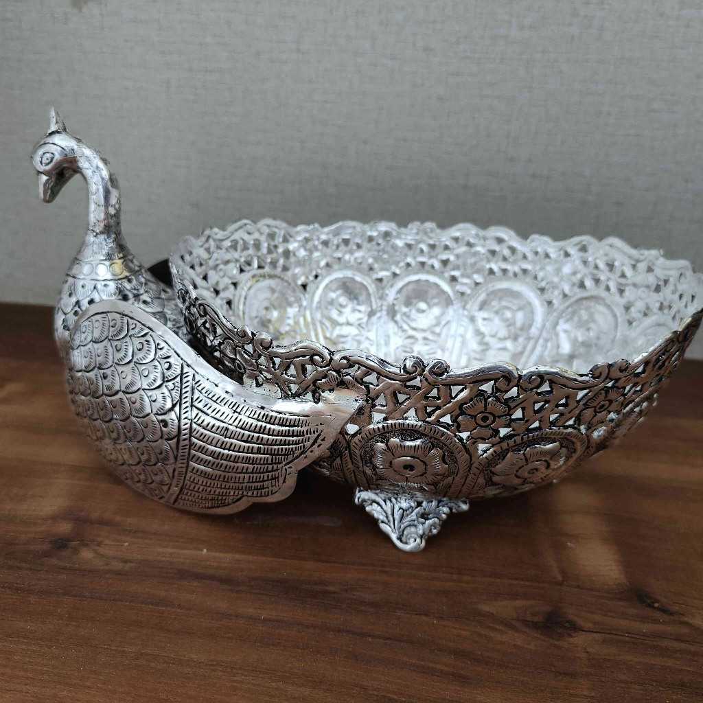 Gs Antiq Bowl Oval Peacock