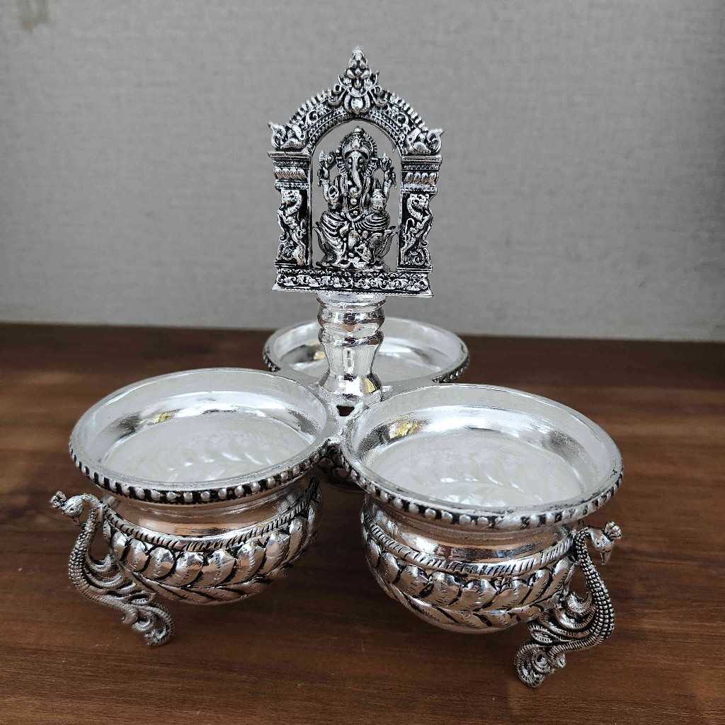 Gs Antiq Panchwala Small Ganesh Mandir 3Bowl