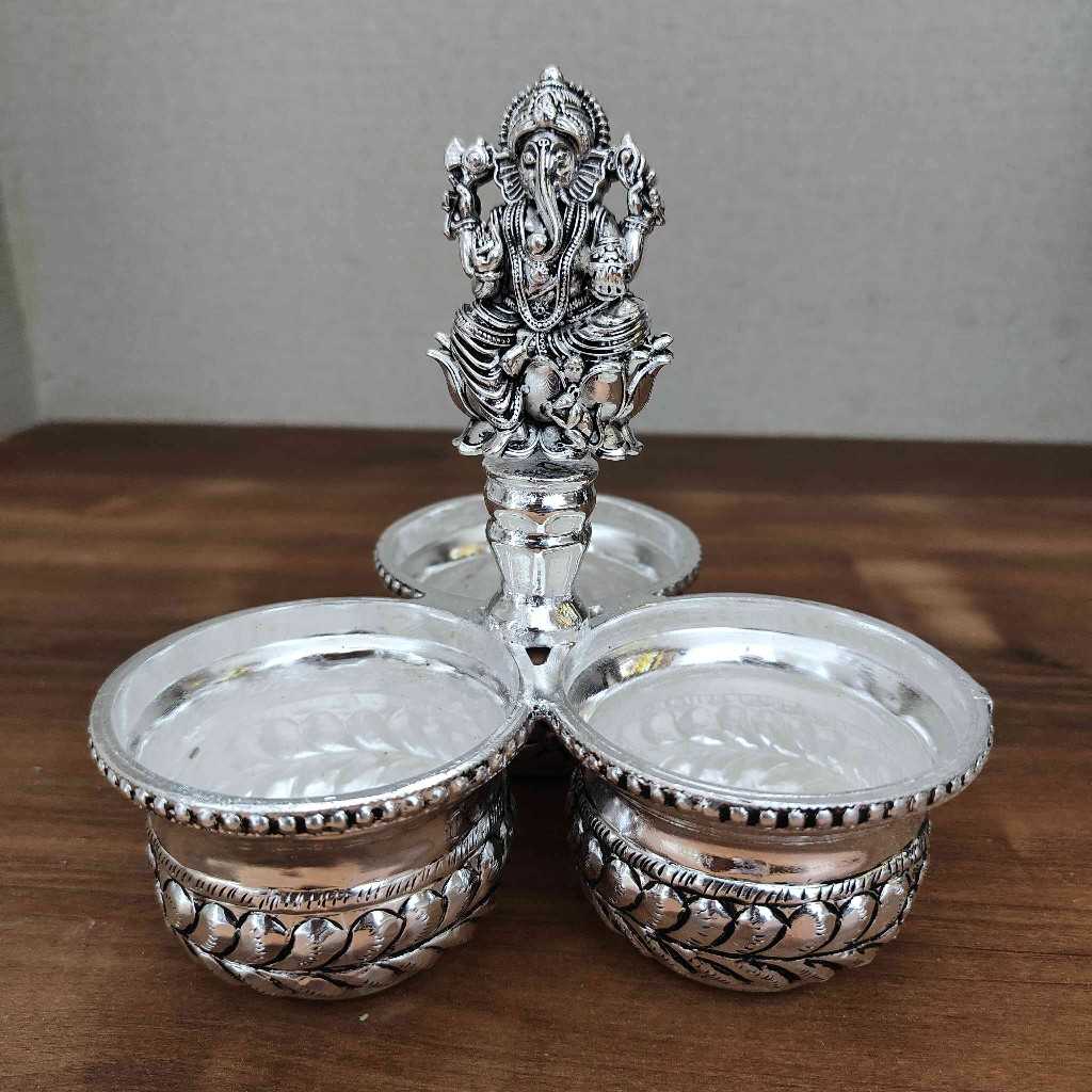 Gs Antiq Panchwala Ganesh 3Bowl