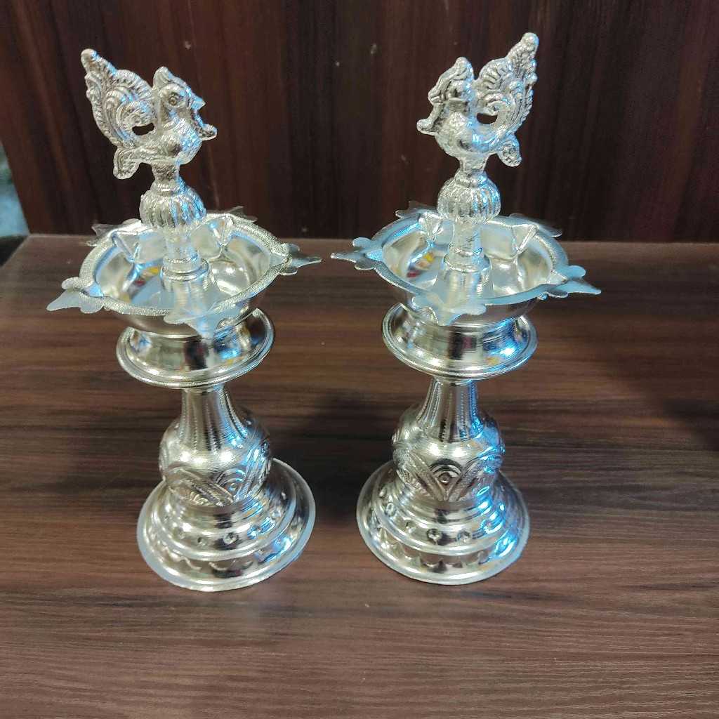 GS Peacock Diya Design 8 Pair
