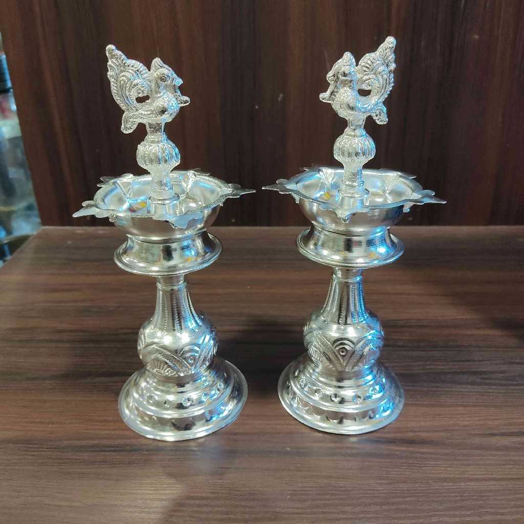 GS Peacock Diya Design 8 Pair