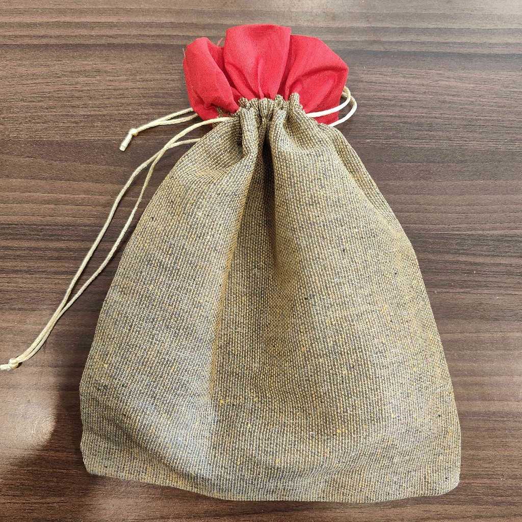 Cotton Jute Fabric String Bag