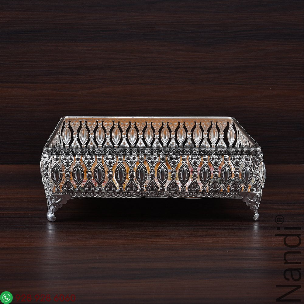 GS Pichwai Cow Tray Square Assorted 6X6