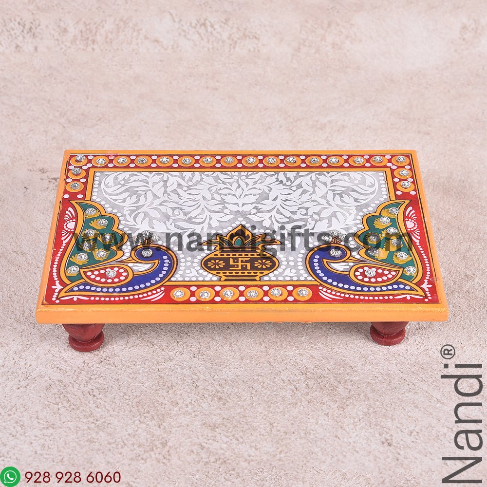 Marble Chowki Rectangular 4X6