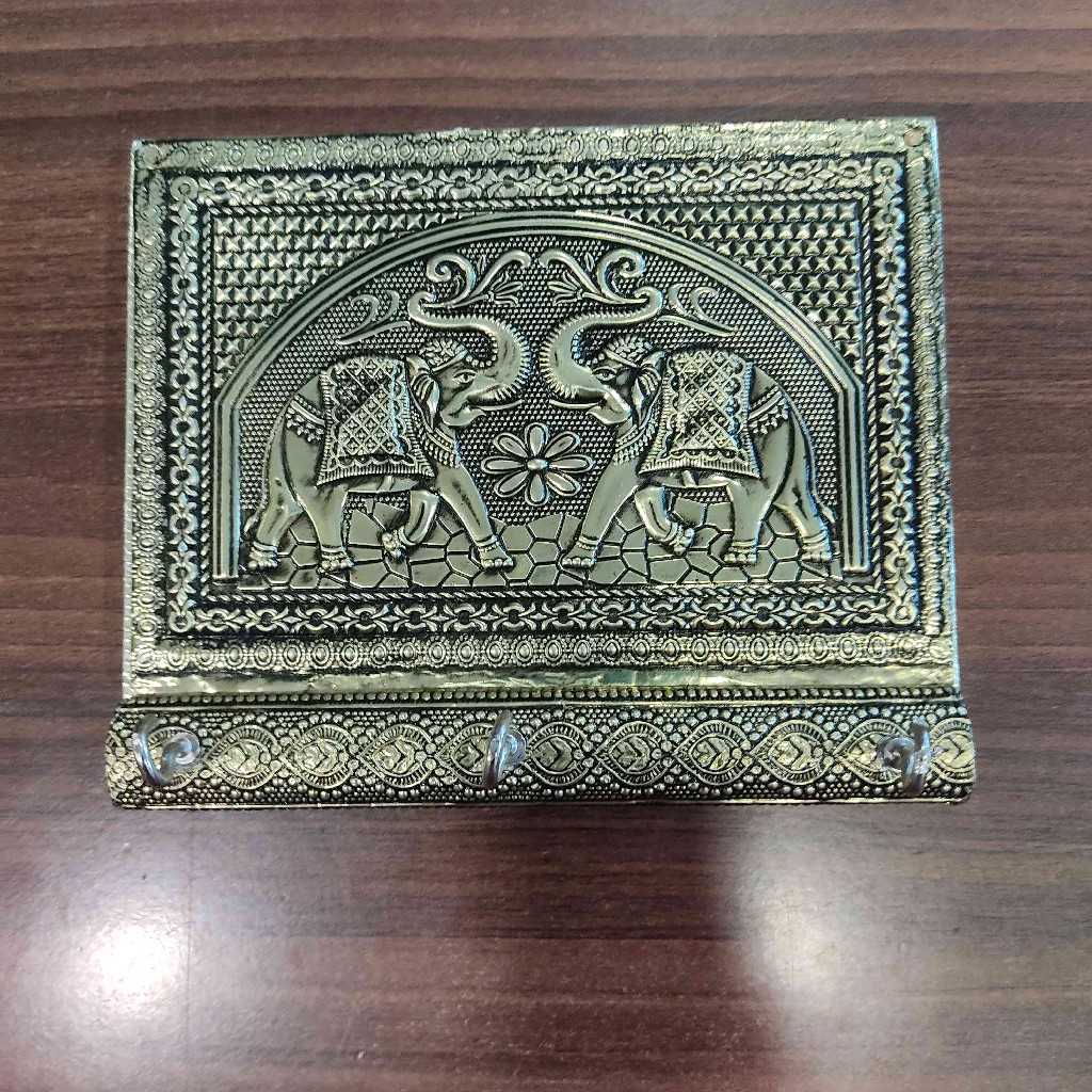 Elephant Antiq Key Hanger 6X5