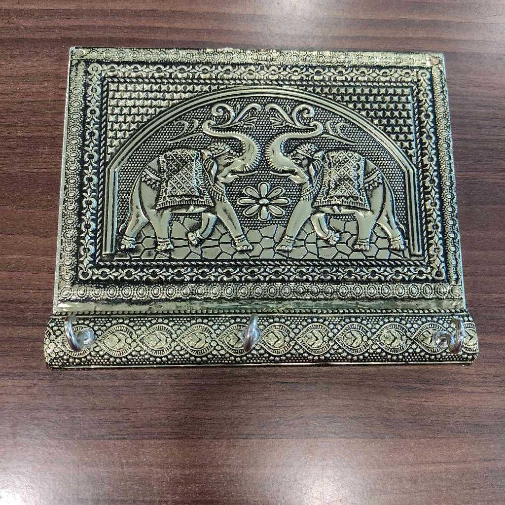 Elephant Antiq Key Hanger 6X5