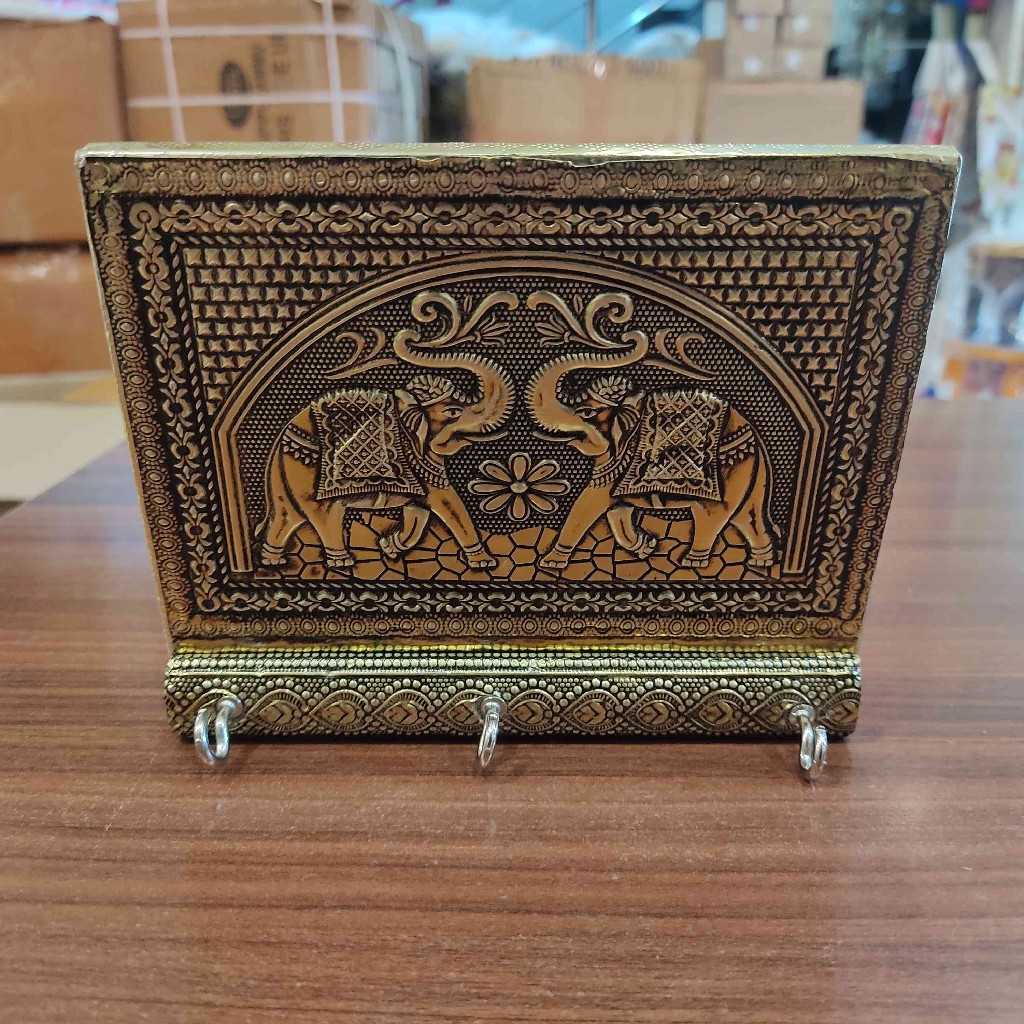 Elephant Antiq Key Hanger 6X5
