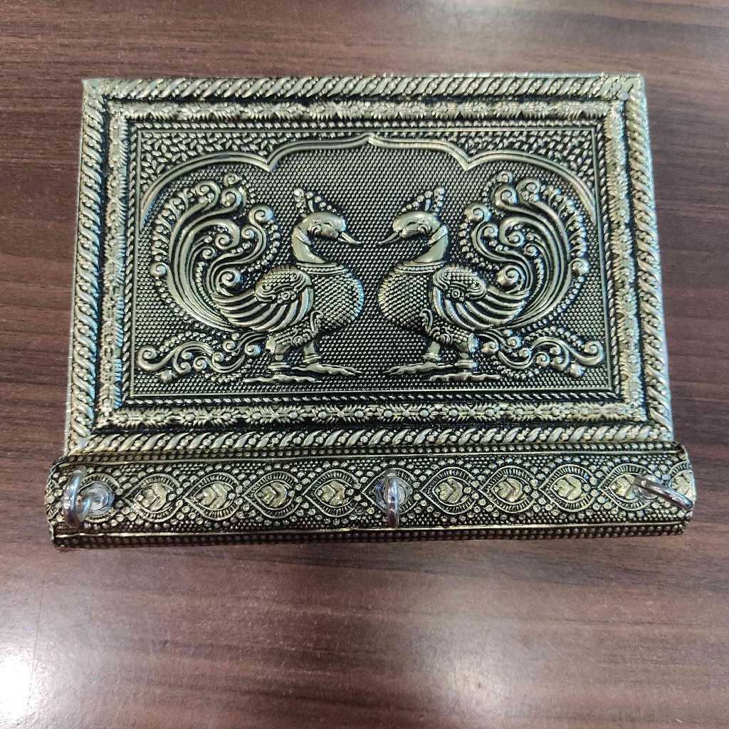 Peacock Antiq Key Hanger 6X5