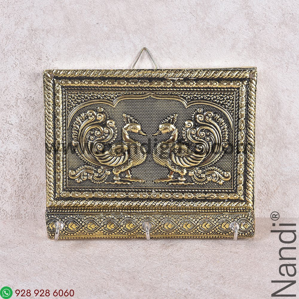 Peacock Antiq Key Hanger 6X5