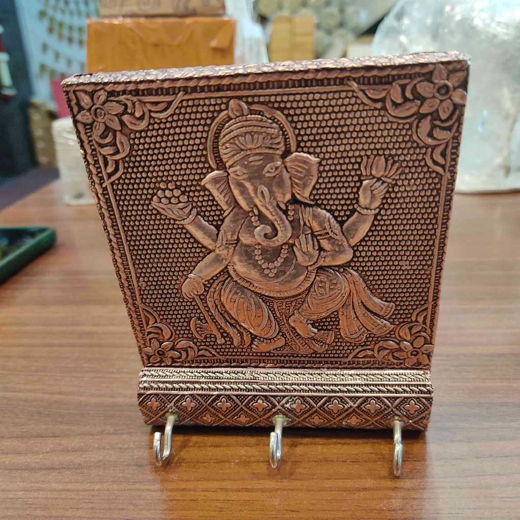 Ganesh Copper Oxidised Key Hanger 5X4