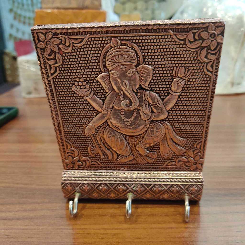 Ganesh Copper Oxidised Key Hanger 5X4