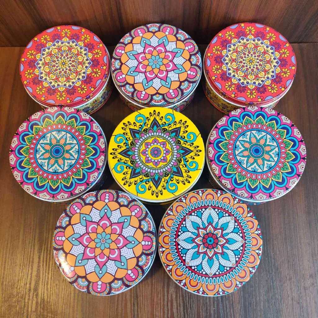 Decorative Tin Boxes Round Jumbo