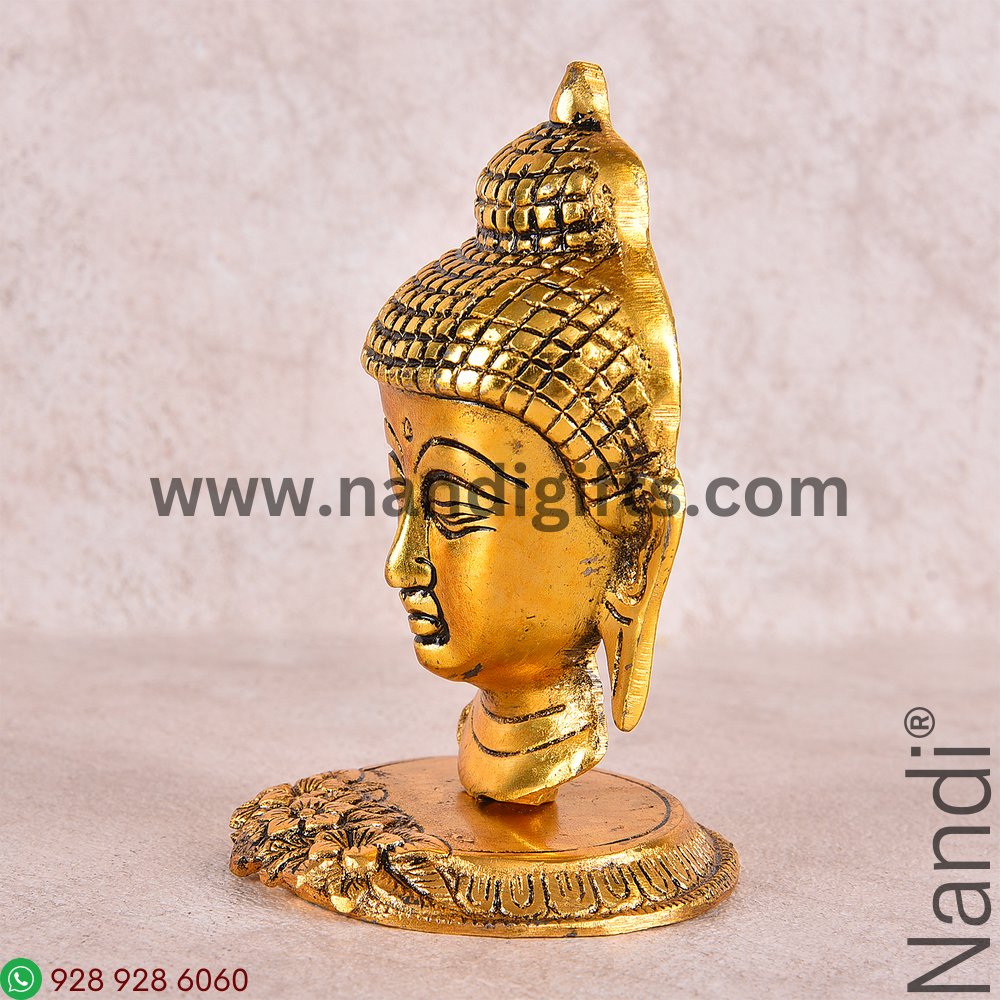 Buddha Face Golden Antiq