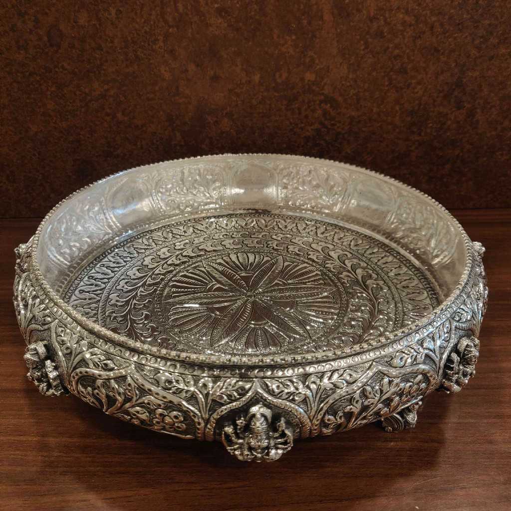 GS Antiq Ashtalakshmi Plate 8 Inch Assorted