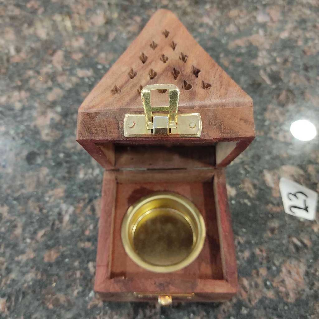 Wooden Sambrani Incense Holder 5