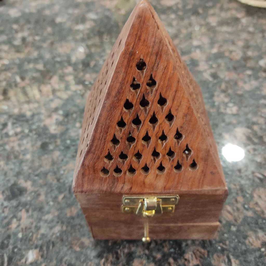 Wooden Sambrani Incense Holder With drawer 6